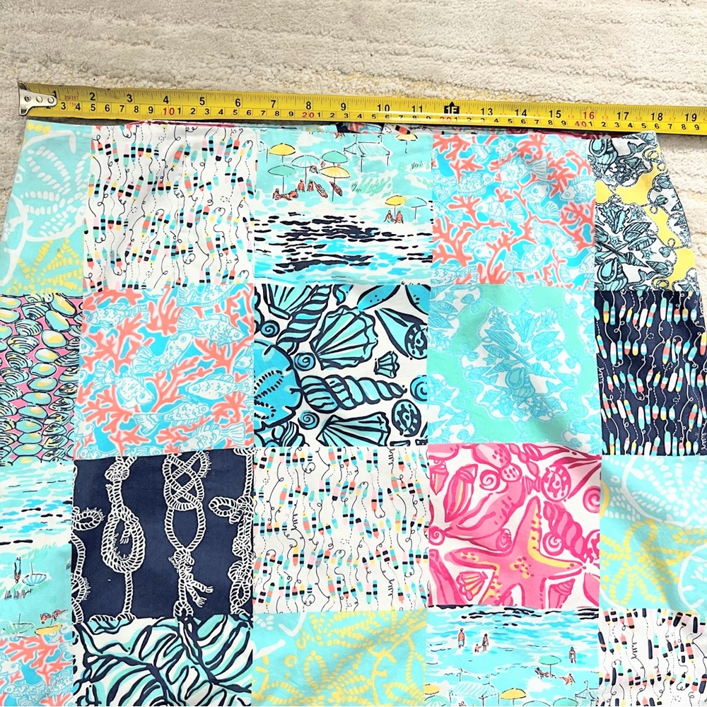 Lilly Pulitzer Patchwork Print Skirt Size 14 - Picture 8 of 10
